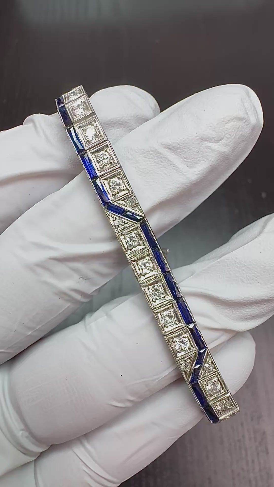 Art Deco 2.50ct Diamond Platinum Bracelet