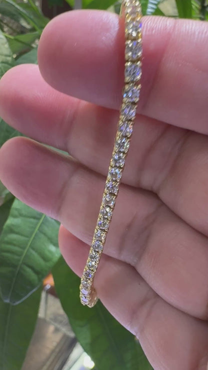 Estate 5ct Diamond Tennis Bracelet in 14K
