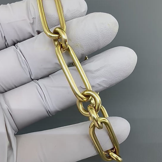 Estate Roberto Coin 18k Yellow Gold Chain Bracelet