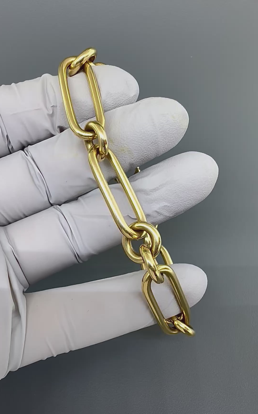 Estate Roberto Coin 18k Yellow Gold Chain Bracelet