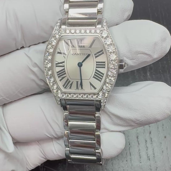Estate Cartier 2.50ct Diamond Tortue Watch