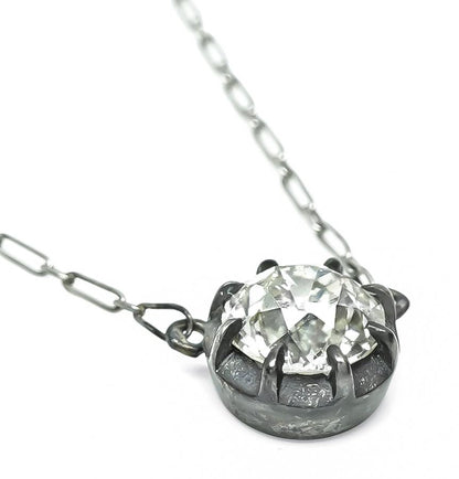 Vintage 1.57ct Diamond Pendant Necklace