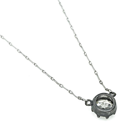 Vintage 1.57ct Diamond Pendant Necklace