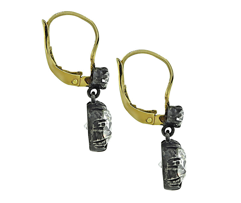 Vintage 3.52ct Diamond Earrings