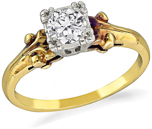 Victorian 0.45ct Diamond Engagement Ring