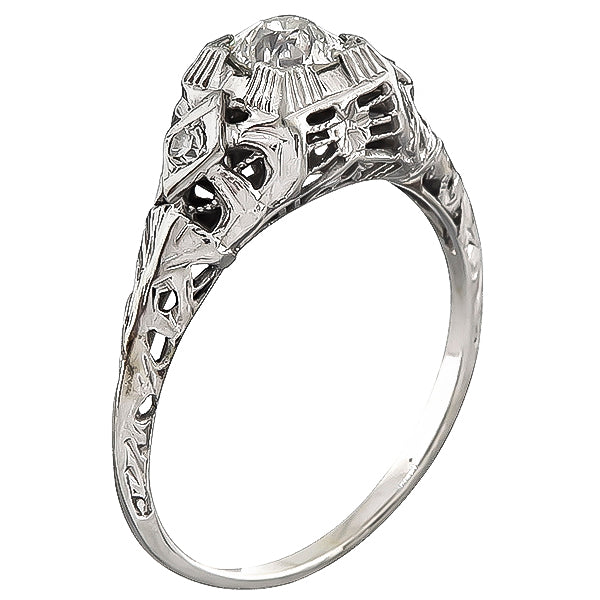 Edwardian 0.48ct Diamond Engagement Ring