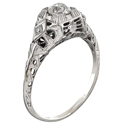 Edwardian 0.48ct Diamond Engagement Ring
