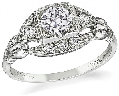 Vintage Jabel 0.50ct Diamond Engagement Ring