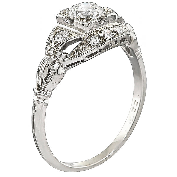 Vintage Jabel 0.50ct Diamond Engagement Ring