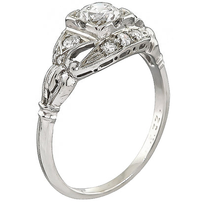 Vintage Jabel 0.50ct Diamond Engagement Ring