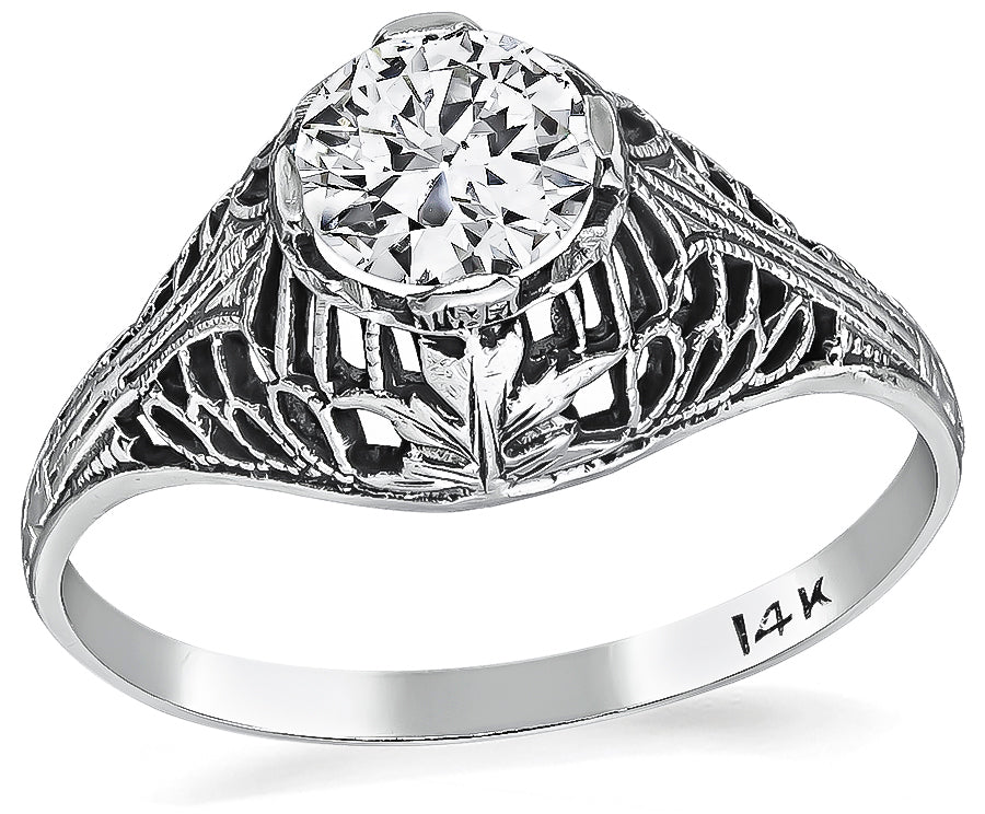 Edwardian 0.51ct Diamond Engagement Ring