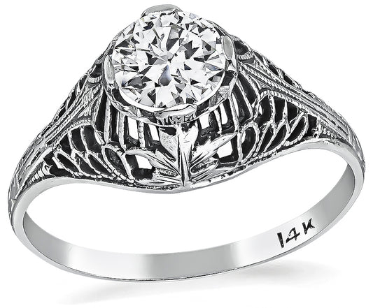 Edwardian 0.51ct Diamond Engagement Ring