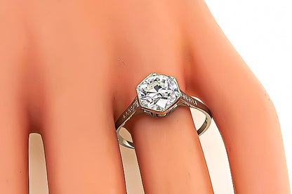 Vintage 1.85ct Diamond Engagement Ring