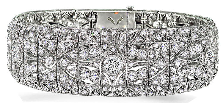 Antique 12.00ct Diamond Art Deco Bracelet