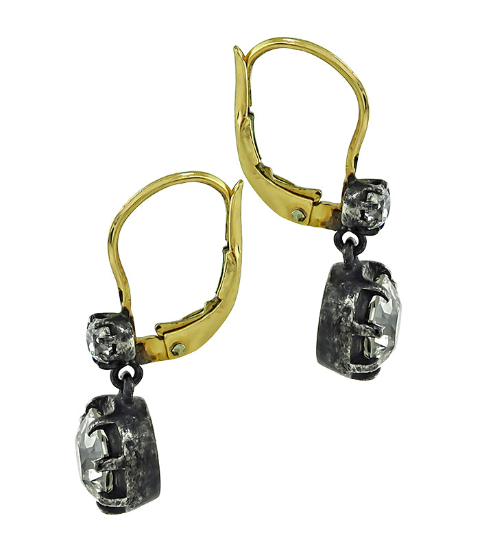 Vintage 3.33ct Diamond Earrings