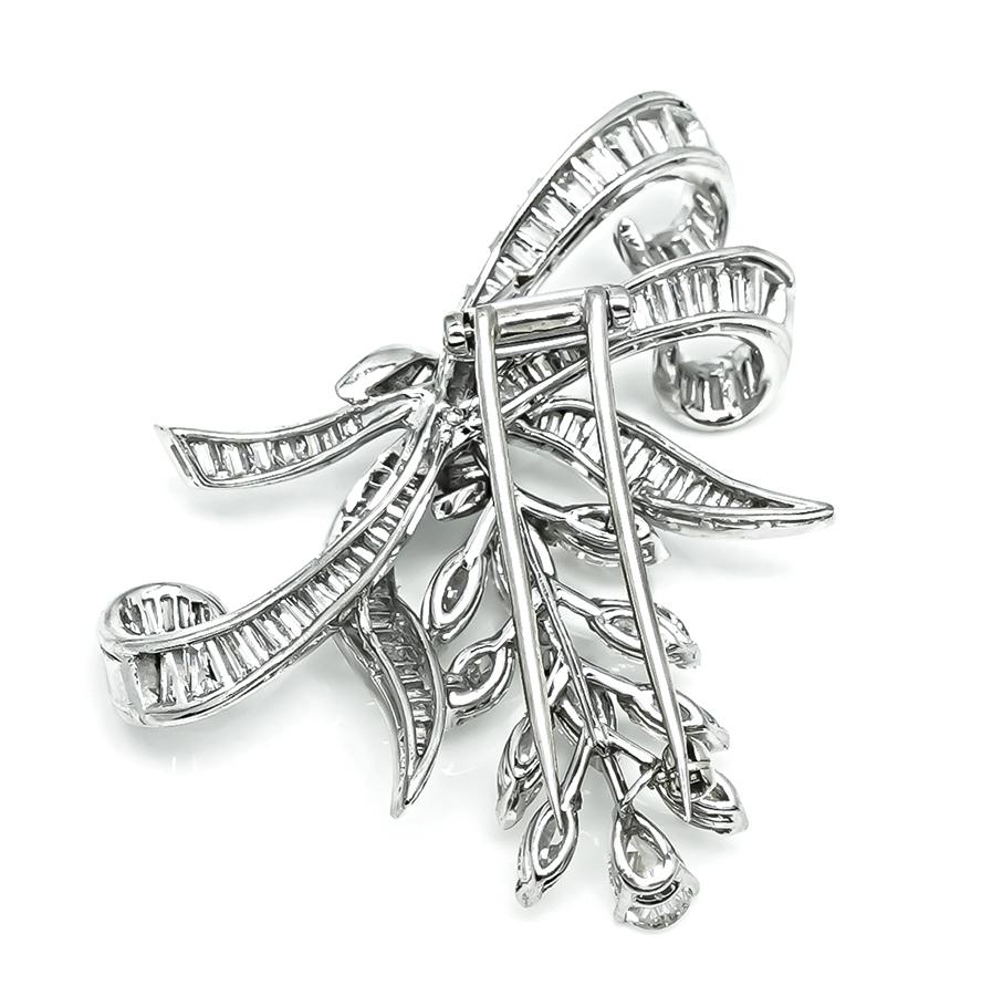 1950s 7.00ct Diamond Platinum Pin