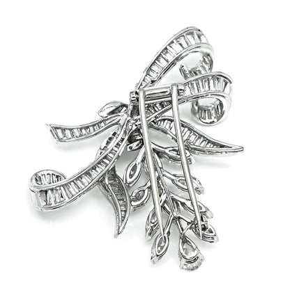 1950s 7.00ct Diamond Platinum Pin