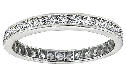 Vintage 1.25ct Diamond Eternity Wedding Band