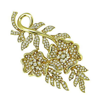 4.25ct Diamond Gold Pin