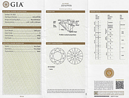 Vintage GIA Certified 0.86ct Center Diamond and 1.60ct Side Diamond Platinum Pin