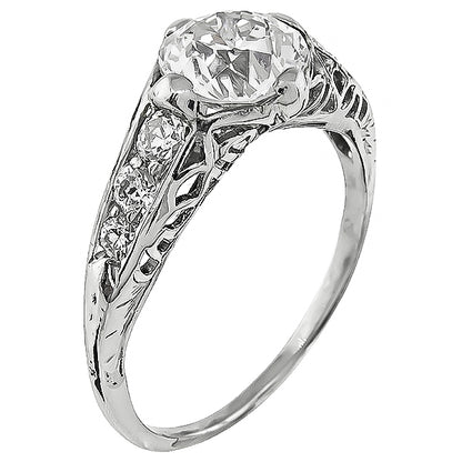 Antique 1.20ct Diamond Engagement Ring