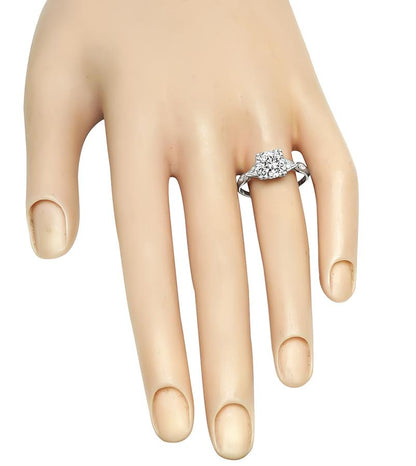 Art Deco GIA Certified 2.01ct Diamond Platinum Engagement Ring