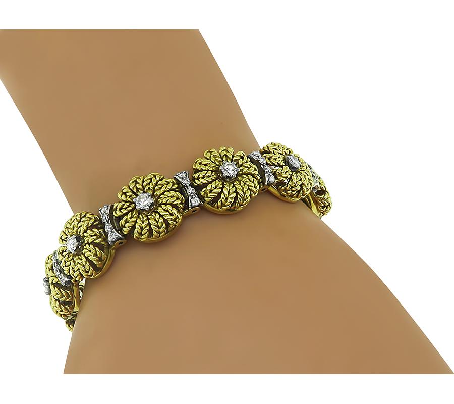 Jabel 2.00ct Diamond Gold Bracelet