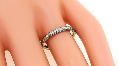 Edwardian Gold Wedding Band