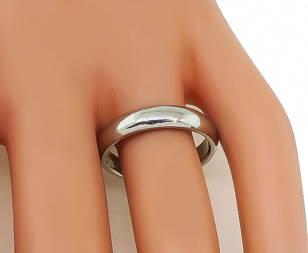 Estate 4mm Platinum Wedding Band