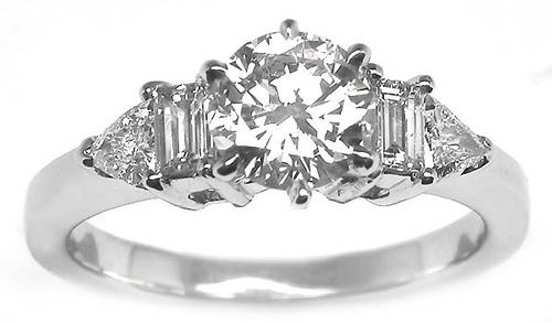 GIA Certified Diamond White Gold Engagement Ring
