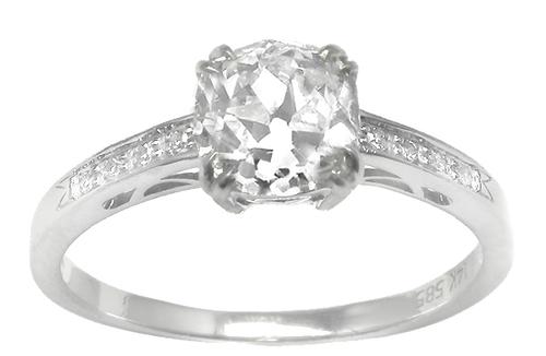 Old Mine Diamond Engagement Ring