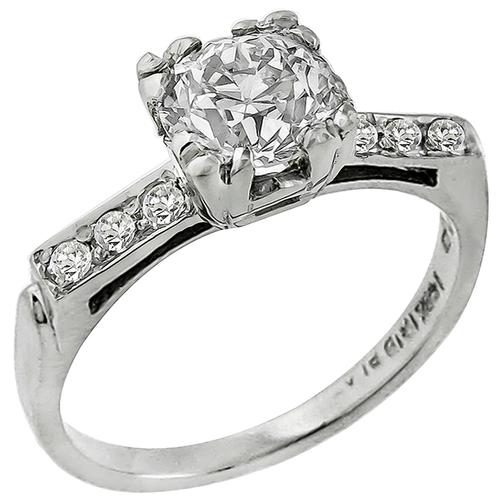 1.16ct Old Mine Cut Diamond Engagement Ring – Andria Barboné Jewelry