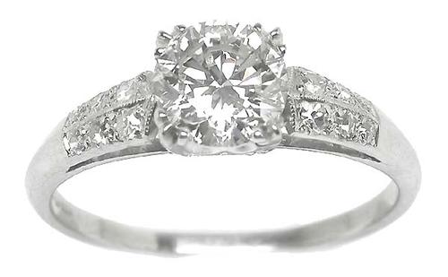 Vintage Diamond Engagement Ring GIA Certified 