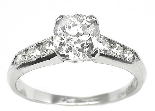 2.39ctw Vintage Old Mine Cut Diamond Trilogy Ring – Jewels by Grace