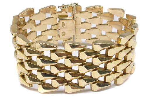 18 Karat Gold Marquise Link Bracelet – Faye Kim Designs