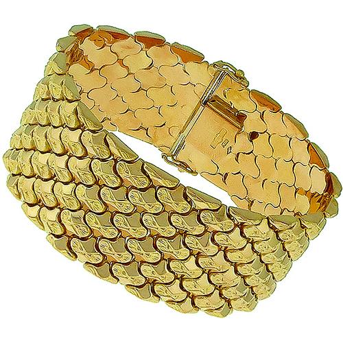 Mid Century Gold Bracelet