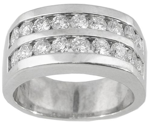 1950s 1.44ct Diamond 18k White Gold  Ring