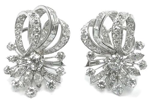 Buy Vintage Heart 40 Pointer Diamond Solitaire Earrings Design – Fiona  Diamonds