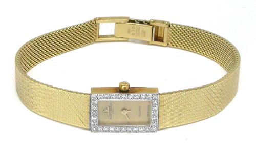 baume mercier 14k gold ladies watch