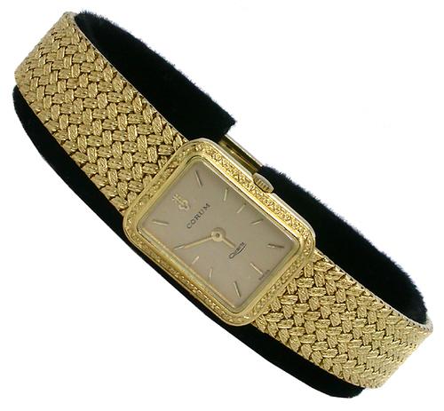 1960s Corum 18k Yellow Gold Quartz Watch