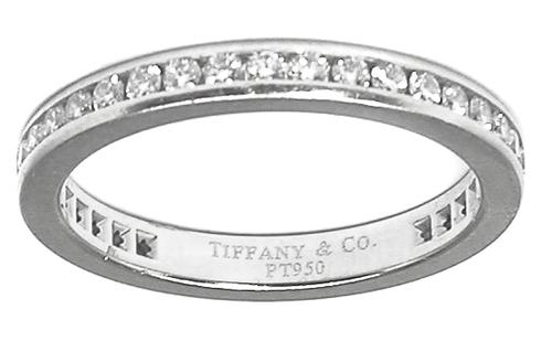 tiffany pt950 wedding band