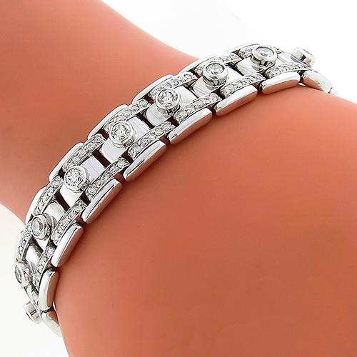 rolex style bracelet with diamonds