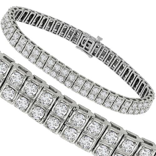 8.00ct Diamond Gold Bracelet