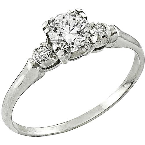 Estate 0.40ct Diamond Engagement Ring 