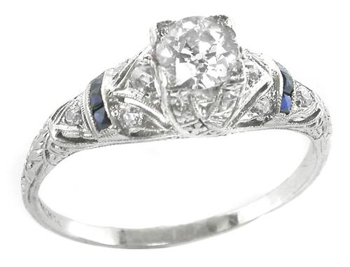 GIA Certified Antique Enagagement Ring