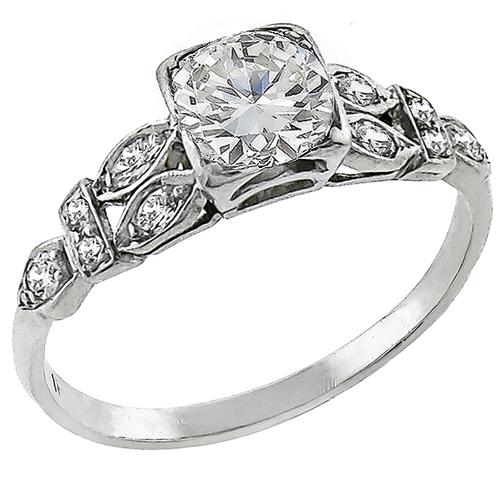 Antique 0.65ct Diamond Engagement Ring