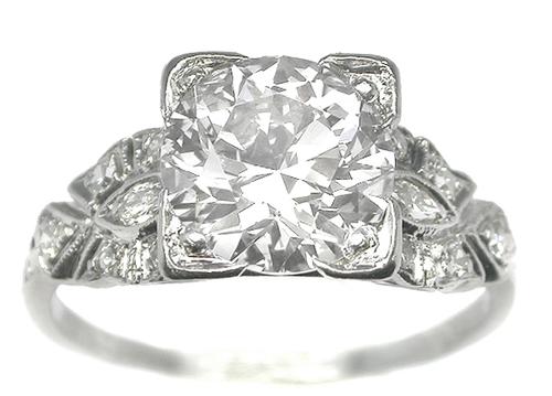 Antique Platinum Engagement Ring