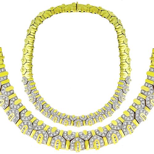 6.00ct Diamond Geometric Necklace 