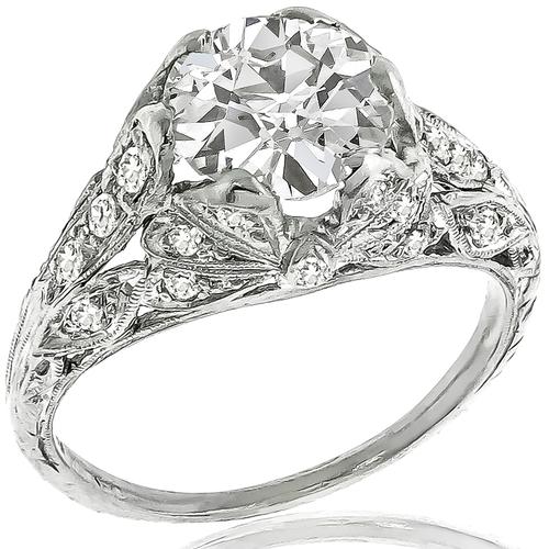 Edwardian 1.79ct Diamond Engagement Ring