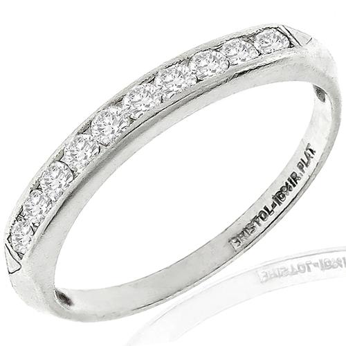 0.35ct Diamond Platinum Wedding Band